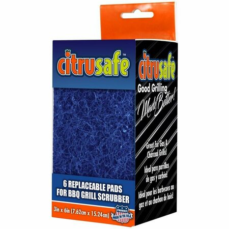 CITRUSAFE Grill Brush Replacement Head 6 pad 6 in. H X 3 in. L 3100043
